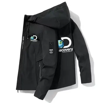 Discovery 2023, куртка-бомбер, мужской ветрозащитный кардиган, пальто на молнии, Весенне-осенняя Повседневная рабочая куртка, Модная куртка для активного отдыха