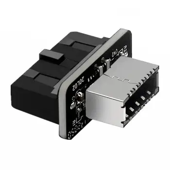 USB3.0 19/20-контактный разъем Type-E, защищенный от коррозии, Совместимый Мини-USB3.0 19/20-контактный разъем Type-E, металлический адаптер для ПК