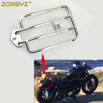 Мотоцикл ZORBYZ, хромированная задняя багажная полка, сиденье Solo для Harley Sportster XL883 1200 2004-2015