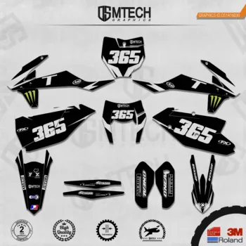 DSMTECH Настроил командную графику, фоны, Наклейки 3M, пользовательские наклейки для KTM 2017-2019 EXC 2016-2018 SXF 030