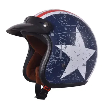 2023 Новый Мотоциклетный шлем с открытым лицом, Реактивный шлем, Capacetes, кафе-Гонщик, Защитный шлем для скутера, Одобренный ЕЭК