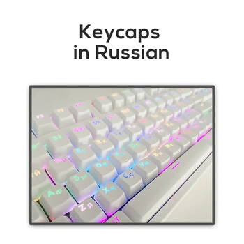 104 Ключа Корейский 106 ключей русский Колпачок с подсветкой OEM-профиля Keycaps для клавиатуры Cherry MX Набор колпачков для клавиш