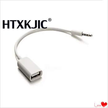 3,5 мм Штекер AUX Audio Jack Для подключения к USB usb удлинитель 2.0 Конвертер Кабель Кабельная Дорога MP3 оптом