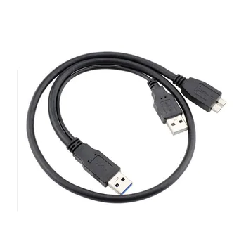USB 3.0 Dual Power Y-образной Формы, 2 кабеля типа A-Micro B, внешний жесткий диск 0,5 М 1 М