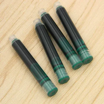 10 шт., перьевая ручка зеленого цвета, конвертер для заправки чернил, насос для заправки картриджей 3,4 мм, ручка
