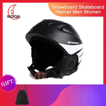 Шлем для катания на лунных лыжах для взрослых и детей, Сноуборд, скейтборд, Лыжное снаряжение, Безопасность при занятиях снежными видами спорта, осень, зима
