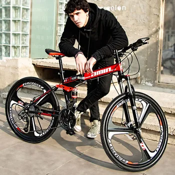 JOYLOVE Внедорожный горный велосипед с переменной скоростью, Двойной амортизатор, Самокат, Складной Горный Велосипед, велосипед, Велосипед