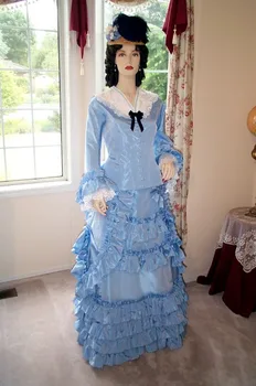 бальное платье для Променада в Викторианском стиле 18 века, Женское Средневековое платье в стиле Регентства, Королевский Элегантный костюм для Чаепития
