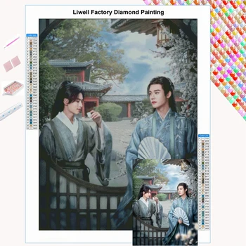 Вышивка Слово Чести 5d Diy Алмазная картина Вышивка крестиком с квадратными Сверлами Wen Ke Xing Плакат Настенный художественный декор Для дома