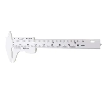 Мини-пластиковый штангенциркуль с нониусом, микрометр, 80 мм, Мини-линейка, Инструменты для точных измерений, Стандартный штангенциркуль с нониусом
