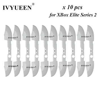 IVYUEEN 10 шт. для Xbox One Elite Series, 2-ядерный беспроводной контроллер, Белый RB LB, Кнопка бампера, замена, ремонтная деталь