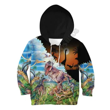 Толстовки с 3D принтом Love Dinosaur T Rex, костюм, футболка, пуловер на молнии, Детский костюм, толстовка, спортивный костюм/брюки 01
