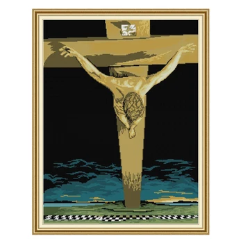 Иисус, Вышитый крестиком, Терпящий Бедствие, Граф и штамп, 14-каратный Набор для вышивания Крестиком, Набор для Рукоделия 