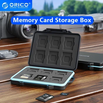 ORICO Чехол для хранения карт памяти SD, Держатель для хранения карт Micro SD, Чехол для компьютерной Камеры Houder для жесткого диска/CF/SD, Органайзер для держателя карт