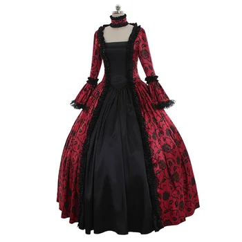 Женское вечернее платье в стиле средневекового ретро, европейские и американские модные тенденции