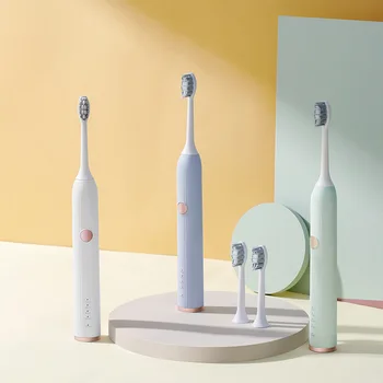 Электрическая зубная щетка для взрослых, ультразвуковая мягкая щетина, магнитная подвеска, Подарочный набор электрических зубных щеток для пар