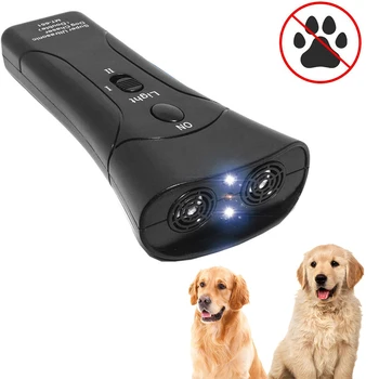 Светодиодный фонарик D5 с отпугивателем собак От лая, устройство для тренировки лая, ультразвуковой тренажер от лая Без батареи