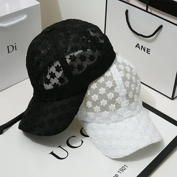 Летняя кружевная шляпа, бейсболка для женщин, мужская шляпа с дышащей сеткой, Модные женские кепки в стиле хип-хоп, шляпа для папы, Регулируемая