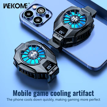 Вентилятор для охлаждения мобильного телефона WEKOME, универсальный вентилятор для охлаждения телефона, портативный игровой радиатор для Samsung Xiaomi iPhone