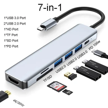 11 в 1 MST USB Type C Концентратор USB C с Двойным HDMI RJ45 Ethernet USB C Адаптер с устройством чтения SD-карт для RAZER MacBook Pro Air, XPS