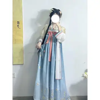 Весенний Новый Китайский Стиль, традиционные женщины Ханфу, Древние Женщины, Элегантная Винтажная одежда, Восточный стиль, Комплект Одежды для Косплея Ханфу