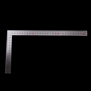 1 шт. практичная метрическая линейка из нержавеющей стали с углом наклона 90 градусов 150 X 300 мм
