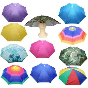 Переносная шляпа от дождя, складной зонт для рыбалки на открытом воздухе, водонепроницаемая УФ-защита, головные уборы для кемпинга, пляжные головные уборы, кепки