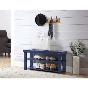 Мебель в скандинавском стиле, мебель для интерьера, простая и современная с местом для хранения, удобно менять обувь сидя