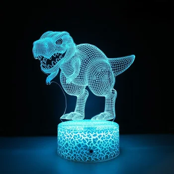 Nighdn Динозавр USB Настольная лампа Светодиодный Детский ночник Красочный Дракон ночник для спальни Подарки на день рождения Игрушки для детей Мальчиков