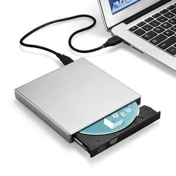 DVD-ROM Внешний оптический привод USB 2.0 Поддержка записи CD/DVD-ROM Проигрыватель компакт-дисков Slim Reader Рекордер для портативных ПК
