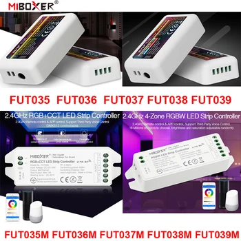 FUT035 FUT036 FUT037 FUT038 FUT039 Miboxer (НОВЫЙ) 2,4 G 4-зонный светодиодный контроллер с Диммером, одноцветный CCT RGB RGBW RGB + CCT полоса