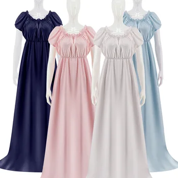 Платье Бриджертон, Викторианское Нарядное платье, Бальное платье эпохи Регентства, Винтажное платье Джейн Остин с высокой талией, Костюмное платье