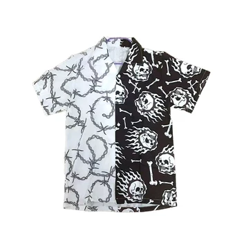 Мужская Летняя Рубашка NIGO с Короткими рукавами #nigo94763