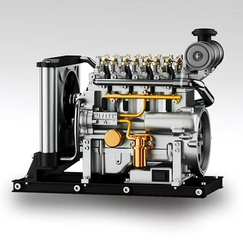 2023 новая модель дизельного двигателя металлическая сборка может запустить мини-двигатель механическая сборка игрушки