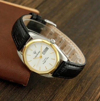 Шанхайские часы, мужские автоматические винтажные механические наручные часы 35 мм, Антикварные брендовые часы с бриллиантами, Ретро-часы 1963 года, подарок для отца
