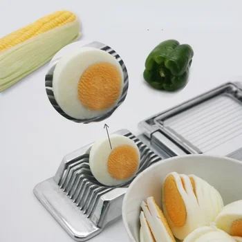 Мини Ручной нож для резки яиц, сваренных вкрутую, Многоцелевой нож для резки яиц из алюминиевого сплава, Кухонные принадлежности