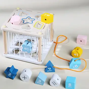 Обучающая игрушка с бусинами для родителей и детей, интерактивная для малышей в помещении