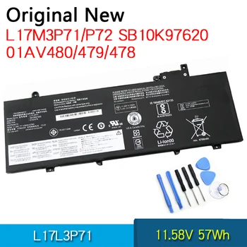 НОВЫЙ Оригинальный Аккумулятор L17L3P71 L17M3P71 L17S3P71 01AV478 01AV479 SB10K97620 SB10K97621 для Lenovo ThinkPad T480s
