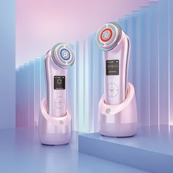 Портативная подставка для красоты лица ЖК-дисплей 5 РЕЖИМОВ Запатентованные технологии RF EMS ионное устройство для красоты лица