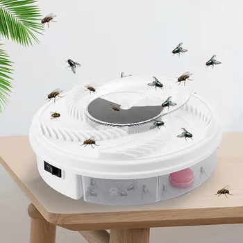 USB Электрическая ловушка для мух, Автоматическая Мухоловка, устройство для уничтожения насекомых-вредителей, ловушка для мух