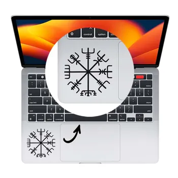 Наклейка для трекпада ноутбука Viking Compass для Macbook Air 11 13 Pro 14 16 Дюймов Retina Mac, Виниловая наклейка для ноутбука Dell G15, Наклейка для ноутбука