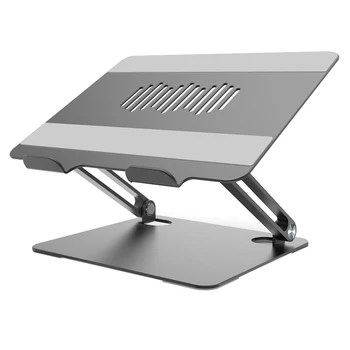 новая гибкая складная алюминиевая подставка для ноутбука с регулируемой высотой, вращающаяся на 180 градусов, подставка для ноутбука