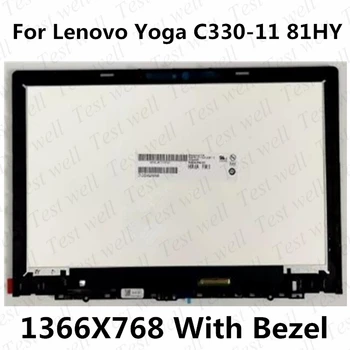 Оригинальный 11,6-дюймовый HD-дисплей Для Lenovo Chromebook C330 81HY с Сенсорным экраном, ЖК-дисплей, Дигитайзер В Сборе С Рамкой 5D10S73325