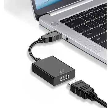 USB 30 к HDMI HD 1080P Совместимый Адаптер Внешняя Видеокарта Аудио-Видео Конвертер Кабель для Windows Win7/8/10 Портативных ПК