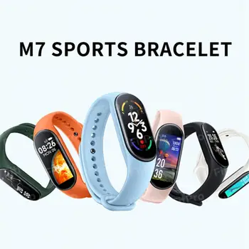 M7 Smart Band, Спортивные Смарт-часы, Мужские И Женские, для измерения артериального давления, частоты сердечных сокращений, IP67, Водонепроницаемый Монитор, Фитнес-браслет Для Android IOS