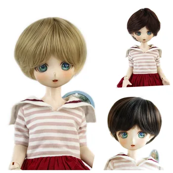 Парик BJD 1/3, 8-9 дюймов, короткие волосы Бобо Коричневого цвета для BJD/SD/Smart Doll/MSD/Minifee/Yosd Аксессуары для кукол