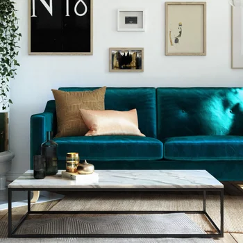 Диван Mr. Kate Tess с Мягкими Карманными Спиральными Подушками, Мебель Для гостиной небольшого Пространства, Зеленый Бархатный диван для гостиной
