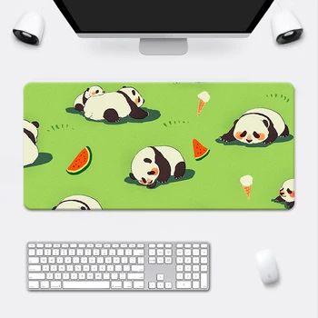 Компьютерная Клавиатура Коврик Для Мыши Игровые Аксессуары Kawaii Cute Desk Panda Gamer Настольные коврики Коврик для Мыши Mause Pads Большие Xxl Компьютерные мыши