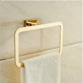 Золотая Вешалка для полотенец для ванной комнаты, Держатель для бумаги, Кольцо для полотенец, крючок для халата, Набор аксессуаров для ванной комнаты