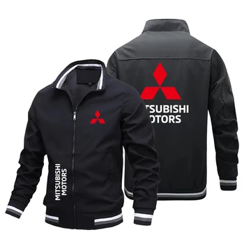 2023 Новая мужская Куртка с логотипом автомобиля MITSUBISHI, Повседневная Ветровка, Мужская Куртка для мотогонок, Пальто Большого Размера S-5XL